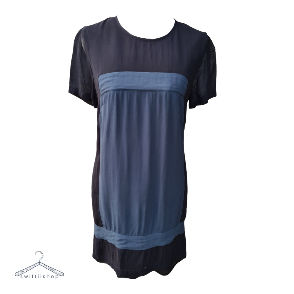 French Connection UK 4 Colour Block Lightweight Shift Dress - Picture 1 of 8